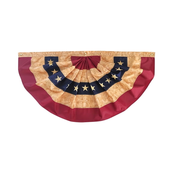 Briarwood Lane Tea Stained Patriotic Bunting 48" X 24