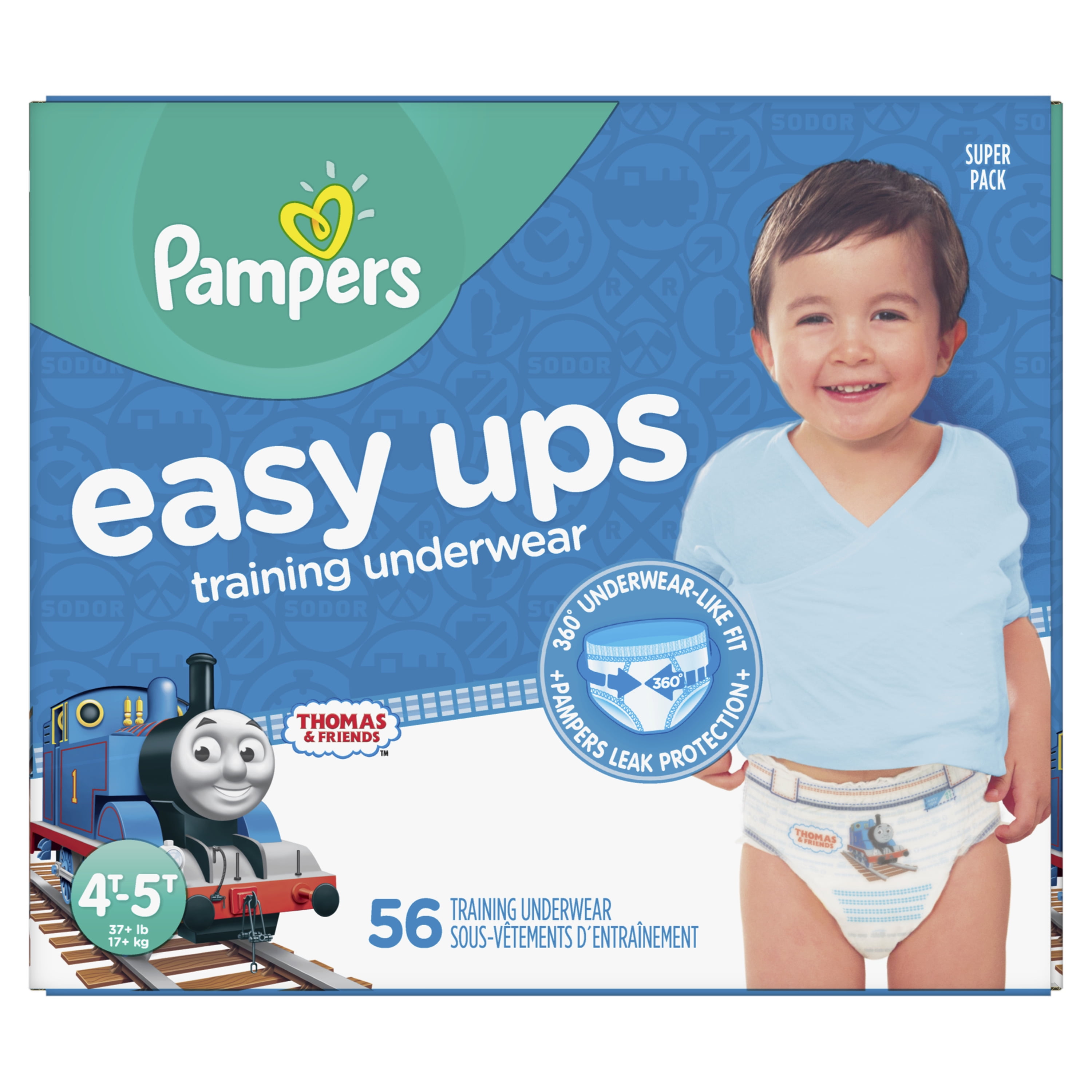 Pampers Easy Ups Training Underwear Girls Size 6 4T-5T 96 Count