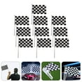 thumbnail image 3 of MasteelfCA 10 Pcs Drapeau de Signal de Course Noir et Blanc Drapeau à Main pour Événements, 3 of 8