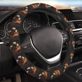 thumbnail image 3 of Lsque Medieval Knight Dog Ultra Soft Car Steering Wheel Cover for Women, Standard 15 inch Size for Truck Van SUV Auto, 3 of 8