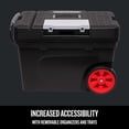 thumbnail image 4 of Caja de herramientas CRAFTSMAN Rolling con ruedas, organizadores, con cierre, 4 of 8