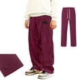 thumbnail image 3 of Boys Corduroy Pants Elastic Waist Lounge Pants School Uniform Pants Boys Size 11-12 Years Clothes, 3 of 5
