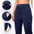 thumbnail image 4 of Women's Fleece Lined Joggers High Waisted Water Resistant Thermal Winter Sweatpants Running Hiking Pockets, 4 of 7