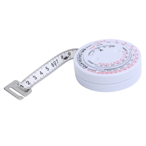 BMI Tape, Body Fat Caliper Accurate Scale 150cm Mass Index Tape Measure for Arms
