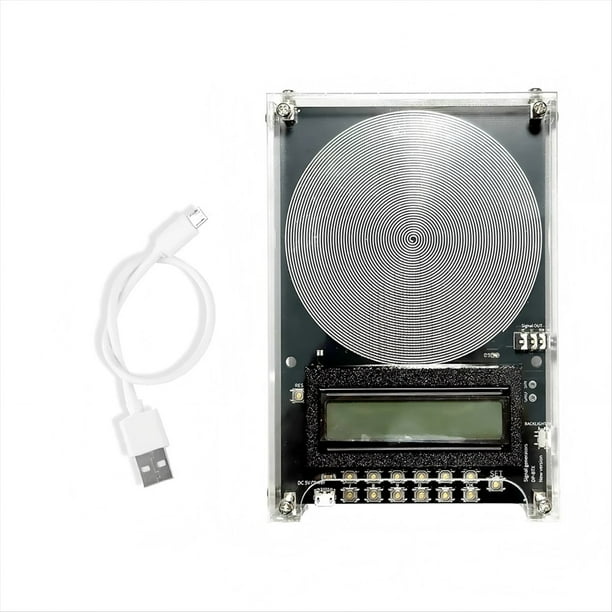 Generador de Resonancia de Ondas Resonador de Audio de Pulsos Interfaz Micro-USB 0,01 Hz-100000 Hz Ajustable Negro