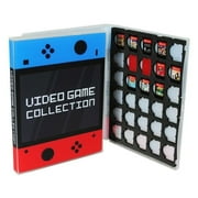 game case for nintendo switch cartridges - holds 30 games securely in foam (blue/red)