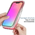 thumbnail image 4 of Mantto iPhone 12/12 Pro Max Case, 360 Full Body Cover Clear Bumper Protection Case - Shock Proof edges Slim Hybrid Back Silicone Rubber TPU Bumper Gradient Phone Case for iPhone 12/12 Pro Max - Red, 4 of 6