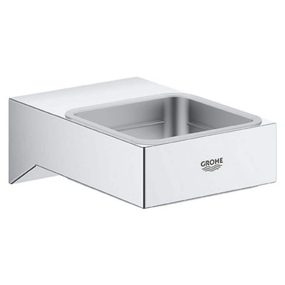 Grohe 40 865 Selection Cube Wall Mounted Soap Dish - Chrome