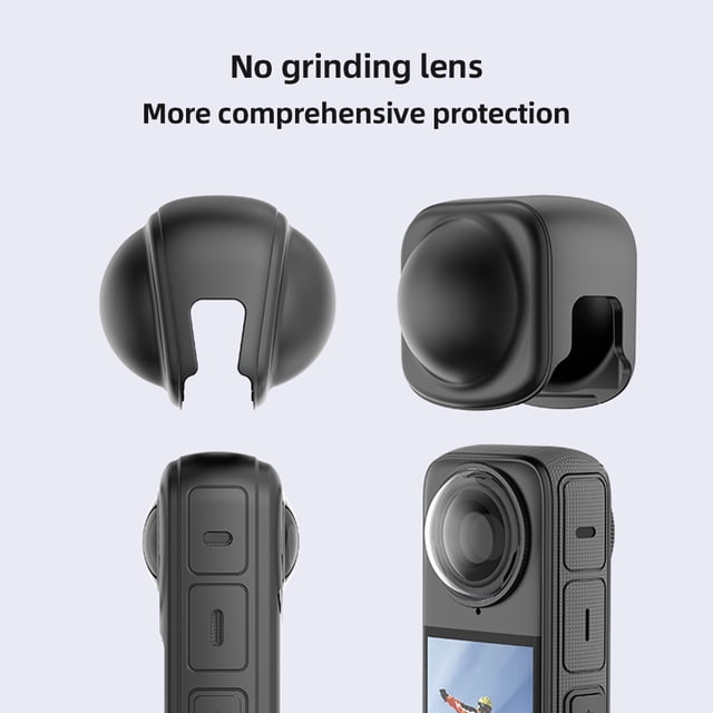 Panorama Camera Lens Cap Silicone Lens Protective Cover Compatible with X4 Camera Accessories