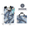 thumbnail image 2 of Yayeee Freestanding Laundry Hamper with Handle Collapsible Large Storage Basket for Clothes, Abstract Marble Pattern, 2 of 7