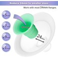 thumbnail image 2 of Nenesupply 2nd Generation 21mm Flange Inserts Compatible with 24mm Flange of Elvie OG Elvie Stride Spectra Momcozy Willow Reduce 24mm to 21mm Replace Elvie Inserts Not Original Elvie Pump Parts, 2 of 6