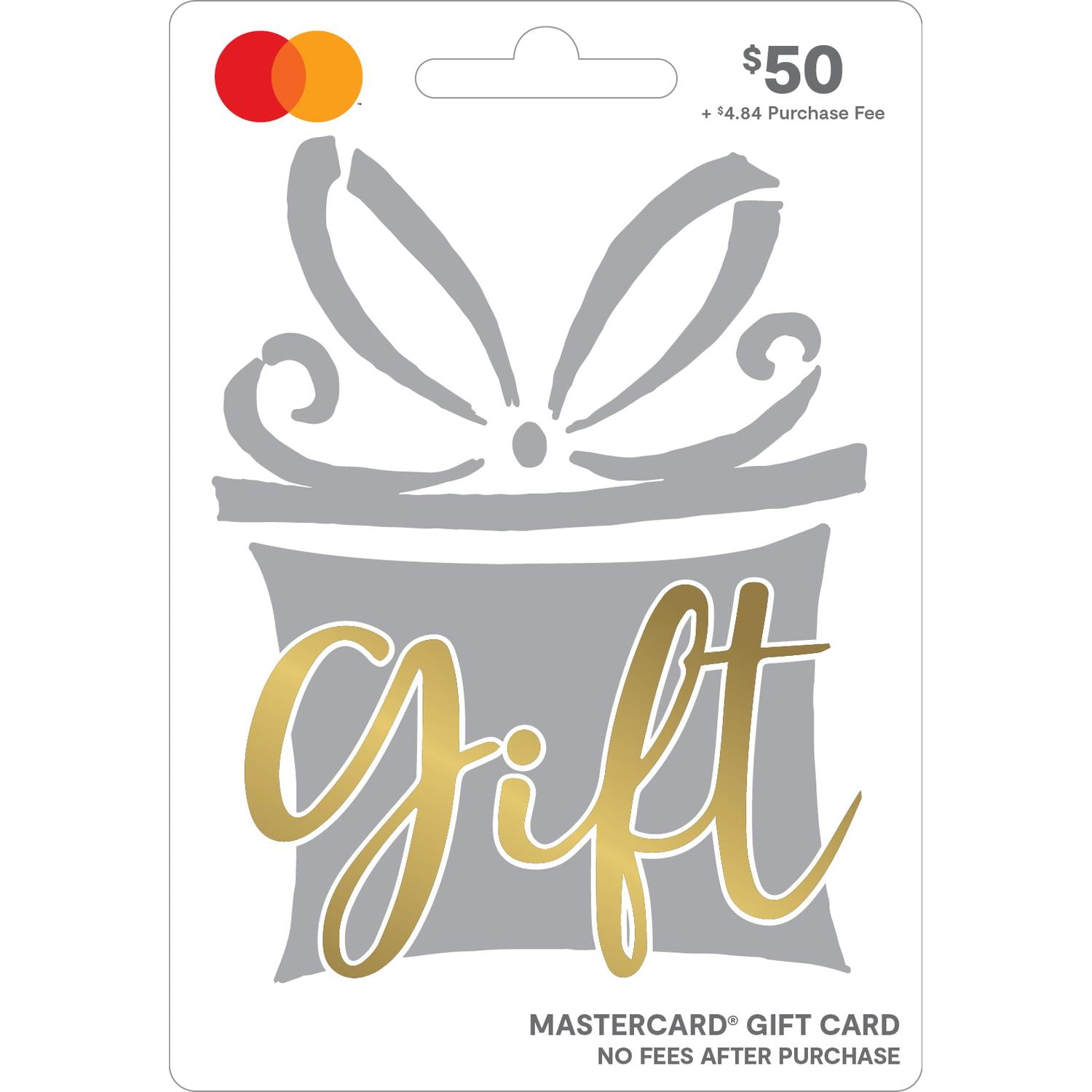 Mastercard® $50 Silver Gift Card (Plus $4.84 Purchase Fee)