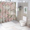 thumbnail image 7 of JEUXUS Shower Curtain Set Cute Bunny with Lilies Multiple Sizes White, 7 of 7