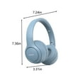 thumbnail image 3 of Matoen Wireless Bluetooth Earphones Foldable Active Noise Cancelling Headphones Stereo Sound Earbuds for Tablet Smartphones Blue, 3 of 8