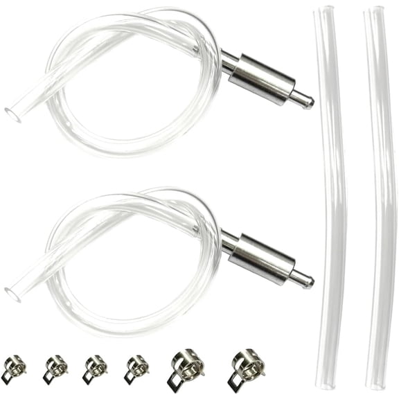 2 PCS Brake Bleeder Hose, One Way Check Valve Tube Bleeding Tool for Motorcycle Clutch, Brake Bleeder Kit Hydraulic System Clutch Brake Exhaust Parts, Motorbike Accessories