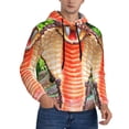thumbnail image 2 of Daiia Cobra Snake for Men's Fashion Hoodies & Sweatshirts with Kangaroo Pocket Hooded Sweatshirt Breathable & Moisture Wicking-X-Large, 2 of 7