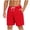 (New1)Red, variant on Thousandth Men Casual Pajama Shorts Lightweight Soft Knit Gym Workout Short Elastic Waist Summer Beach Lounge Shorts Relaxed Comfy Shorts with Drawstring