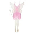 thumbnail image 3 of SUNSIOM Ensemble de Costume Fairy pour Femmes Robe Caraco en Dentelle et Maille Fairy Ailes Baguette Bas à Paillettes Ensemble 4 Pcs, 3 of 8