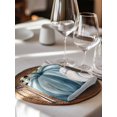 thumbnail image 6 of Thanksgiving Pumpkin Cloth Napkins Set of 4 Reusable Dinner Napkins, Blue White Fall Leaves Black Plaid Cocktail Napkin Washable Table Napkins for Wedding/Holiday Party/Baby Shower 20"x20", 6 of 7
