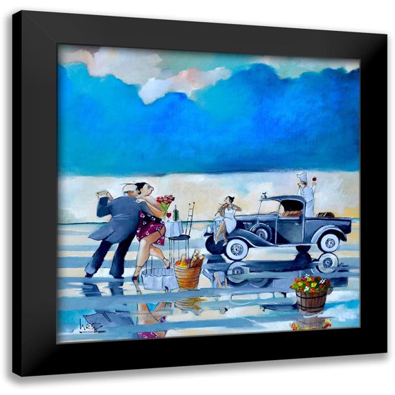 West, Ronald 12x12 Black Modern Framed Museum Art Print Titled - The Tango