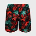 thumbnail image 3 of Aayomet Swim Trunks Men Up Pocket Hot Spring Holiday Beach Beach Pants Swimming Trunks Shorts (Red, M), 3 of 5
