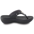 thumbnail image 4 of Memory Foam Flatform Flip Flop : 7530 Black, EU38 (US Size 7 7.5), 4 of 7