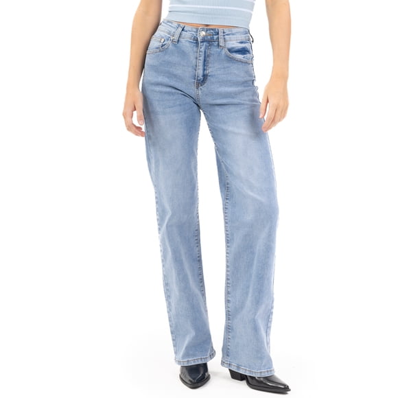 Jeans Quarry Wide Leg denim para mujer