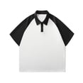 thumbnail image 1 of ylioge Basic Golf Tees for Men Casual Short Sleeve Button Collared T-Shirts Mens Pullover Slim Color-Block Comfort Raglan Workout Sports Tops, 1 of 8