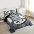 thumbnail image 3 of Homewish Vintage Swim Ring Full Size Comforter Sets 3-Piece for Teens Boys Girls,Lake House Bedding Comforter Set,Lodge Cabin Lightweight Bedding Sets,Luxury Bedroom Decor,Reversible, 3 of 8