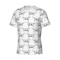 thumbnail image 3 of Yiaed Labrador Retriever Dog Print Mens Short Sleeve Tight Fit T-Shirt, Crewneck Casual Tee-3X-Large, 3 of 5