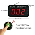 thumbnail image 2 of Wireless Take A Number System Simple Queue Management System with 3 Digits Display and Call Button Ycall, 2 of 4