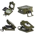 thumbnail image 4 of Zinc Portable Multifunctional Military Zinc Alloy  with Inclinometer for Camping Hiking Hunting, 4 of 8