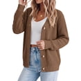 thumbnail image 4 of Fantaslook Knit Cardigan for Women Long Sleeve Open Front Sweaters Button Down Tops Casual Trendy Fall Outfits, 4 of 10