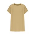 thumbnail image 4 of mfyjkho Tops Para Salir, Blusa Informal Holgada De Manga Corta Con Cuello Redondo Y Color Liso Para Mujer Tops Para Salir Para Mujer Xxl, 4 of 8