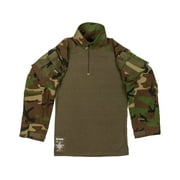 DRIFIRE / Crye Precision FR Combat Shirt, Men's, NATO Woodland, Small, Regular