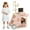 Pink, variant on Costway Wooden Doctor Playset with Cart Toy Accessories for Toddlers Pink