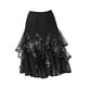 thumbnail image 4 of Falda de baile Falda larga Lección Práctica Ropa Baile latino Competitivo Baile de salón B negro, 4 of 9