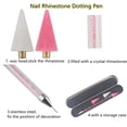thumbnail image 4 of Nail Rhinestone Picker Dotting Tool, Diamond Painting Dotting Pen with Extra 2 Wax Head Dual-ended DIY Nail Art Tool Wax Tip Pencil for Jewel Gems Crystals Studs Picker, 4 of 5