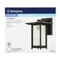 thumbnail image 2 of Westinghouse 6203900 Clarissa One-Light Outdoor Wall Lantern, Oil Rubbed Bronze Finish with Highlights on Steel and Clear Seeded Glass, 2 of 3