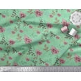 thumbnail image 3 of Soimoi polyester Crepe Fabric Leaves & Floral Artistic Printed Fabric 1 Yard 52 Inch Wide, 3 of 5