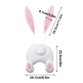 thumbnail image 4 of Fridja Bunny Butt for Wreath Easter Door Decoration Easter Wreaths Decorations Easter Spring Outdoor Indoor Hanging Welcome Sign Wreath Attachment Craft Supplies Ideas, 4 of 6
