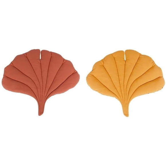 Pet Cushion, Leaf Shape, Double-Sided, PP Cotton Material, Soft and Comfortable, Suitable for Indoors, Universal for Cats and Dogs, Let Your Pet Have a Good Night's Sleep, 1PC(Ginkgo Leaves)