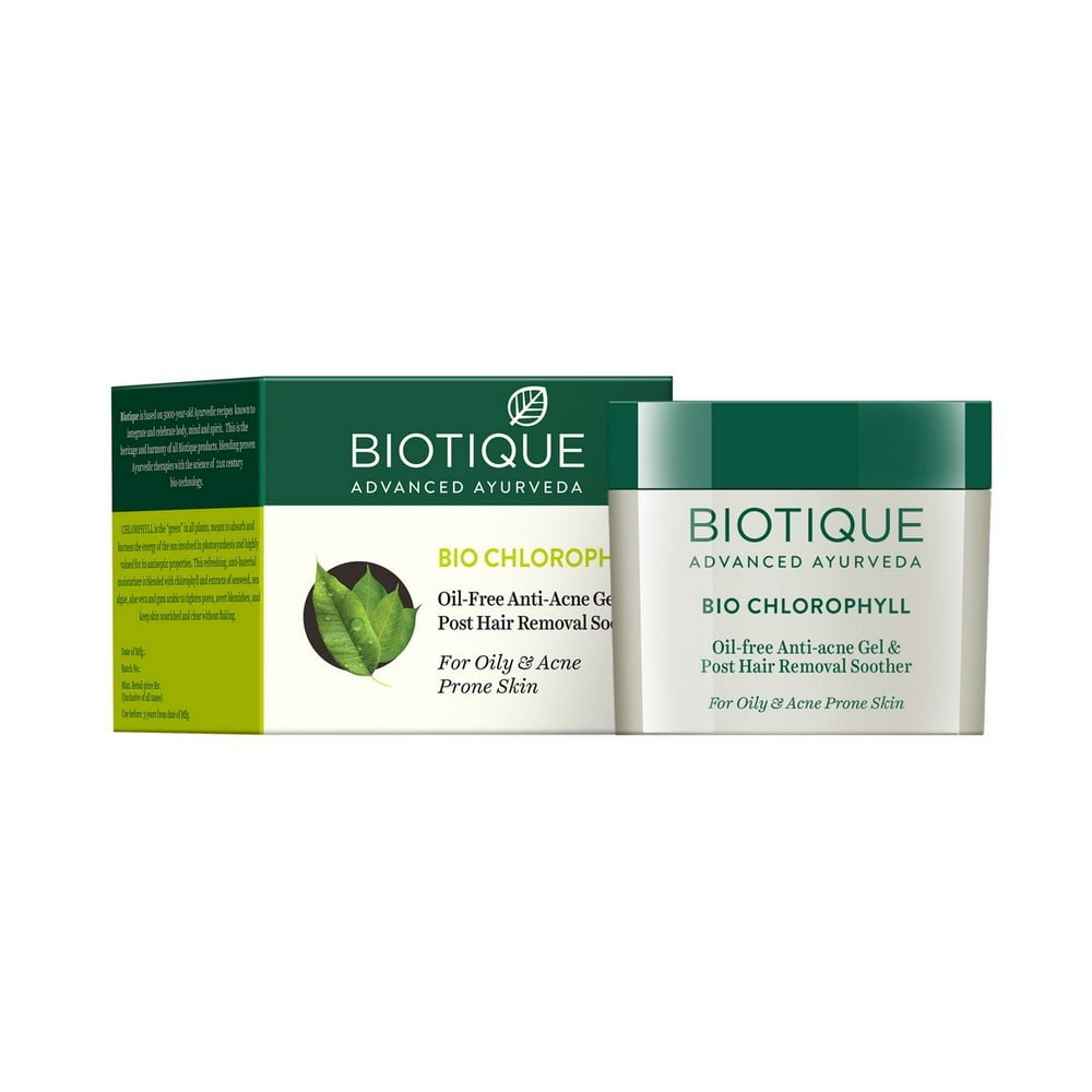 Biotique Bio Chlorophyll Oil Free AntiAcne Gel & Post Hair Removal
