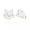 Steel, variant on Stainless Steel Cat Mouse Stud Earrings Simple Cute Temperament Jewelry Gifts-Black