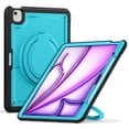 thumbnail image 2 of FJLBDE Case for iPad Air 13 Inch M3 2025/M2 2024 12.9 inch (3rd/4th Gen) with 360 Rotating Stand, Shoulder Strap, Heavy Duty Shockproof Cover, Sky Blue, 2 of 7
