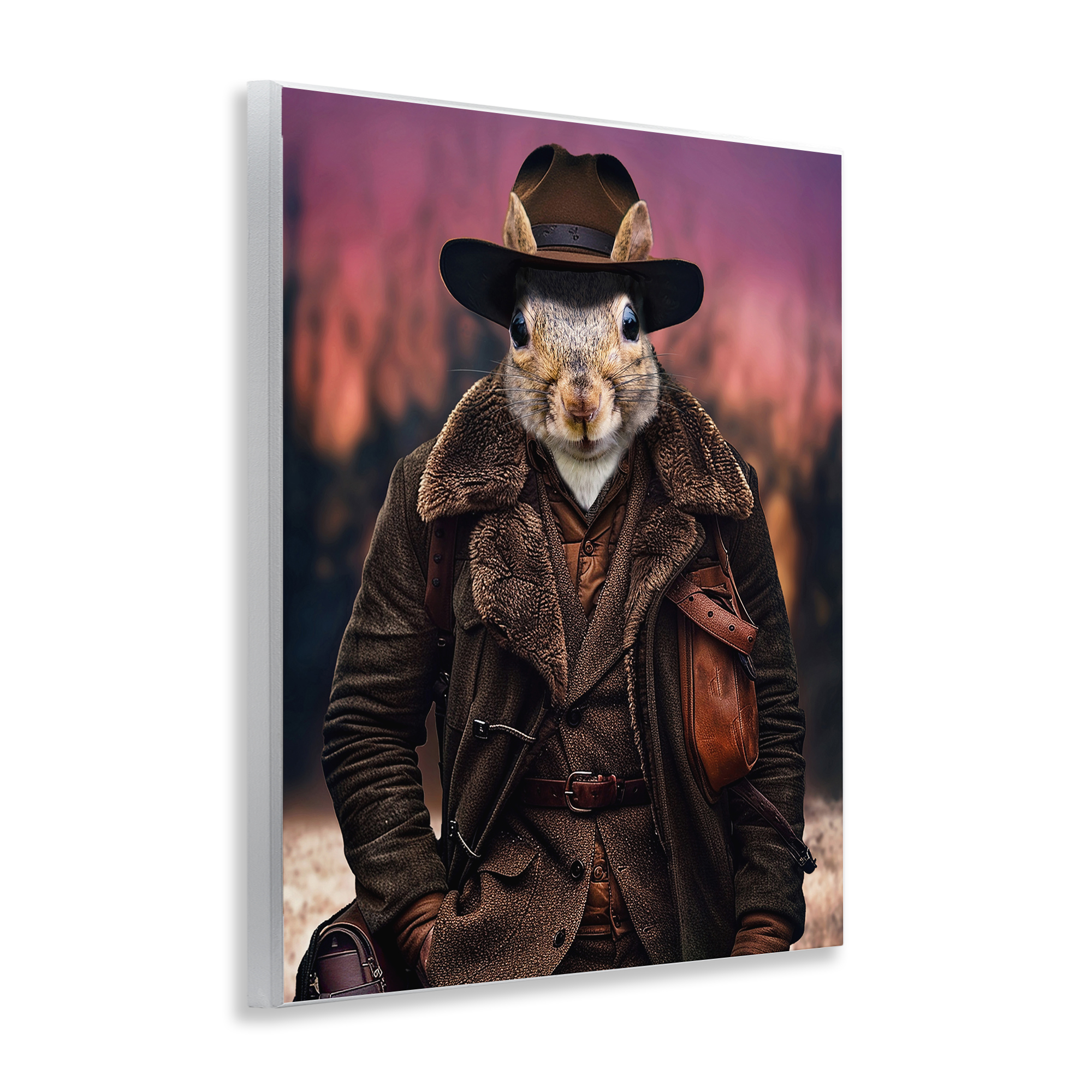 Stupell Industries Classic Squirrel Fashion Animals & Insects Painting Unframed Art Print Wall Art, 11 x 14