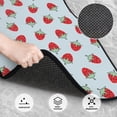 thumbnail image 3 of Naloa Hand Drawn Strawberry Car Foot Mat Set of 4 Pieces - Universal Floor Liner Neoprene Full Set Floor Mats for Cars Trucks SUV, 3 of 7