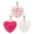 thumbnail image 3 of HOMOBABE 3-Piece Shaped Keychain Set with Soft Polyester and Alloy Metal Accessories, 3 of 8