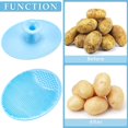 thumbnail image 3 of Cepillo vegetal de 4 piezas, depuradores vegetales de silicona, limpiador de frutas y verduras, removedor de seda de maíz, cepillo de depurador de patata, cepillo de silicona compatible con Cor Afortunado Sencillez, 3 of 5