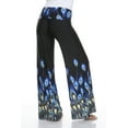 thumbnail image 4 of White Mark Printed Palazzo Pants, 107-Royal Peacock - Large, 4 of 5